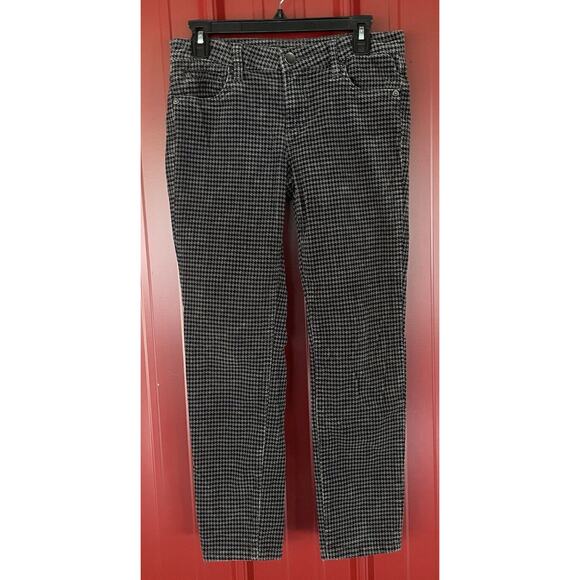 Kut From The Kloth Pants Houndstooth Skinny‎ Ponte Trousers Womens Size 6 - Picture 1 of 10